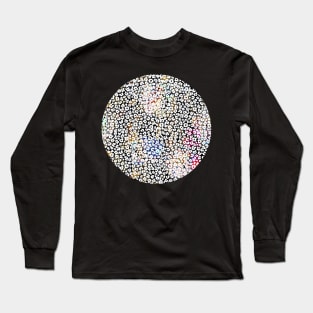 Colourful gradient unique flowers leopard stripes abstract modern 232 Pattern Long Sleeve T-Shirt